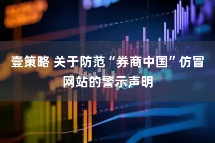 壹策略 关于防范“券商中国”仿冒网站的警示声明